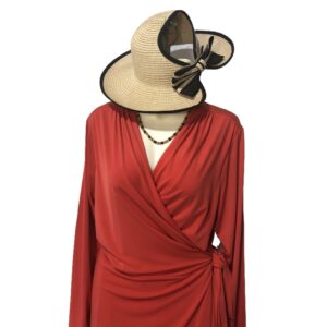 Vestido anaranjado ajustable abierto