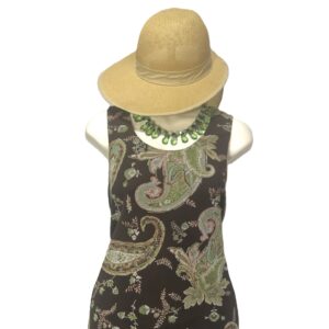 10010-1 Vestido Dressbarn café ajustable