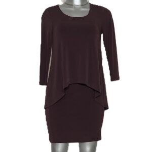 10018-2 Vestido uva liso